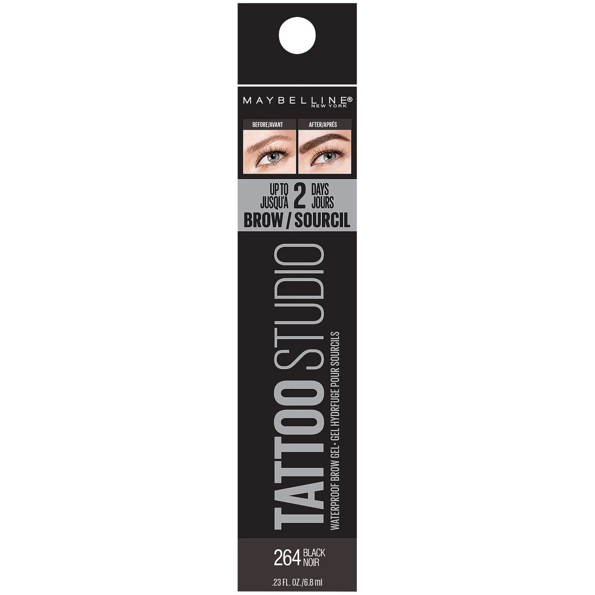 Maybelline Tattoo Brow Waterproof Gel 264 Black X 4