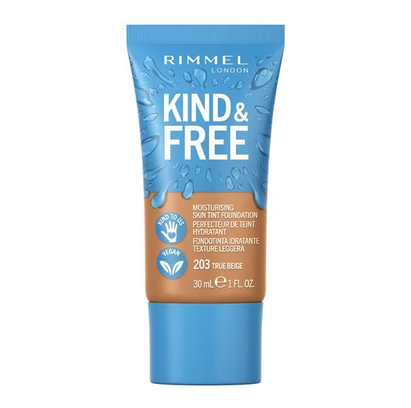 Rimmel London Kind & Free Moisturing Skin Tint Foundation 203 True Beige