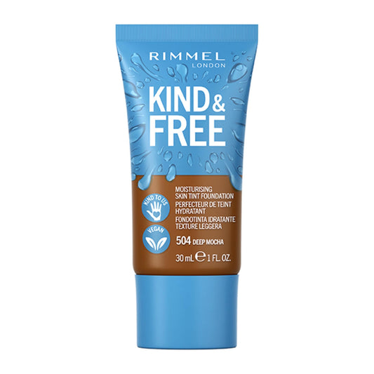 Rimmel London Kind & Free Moisturing Skin Tint Foundation 504 Deep Mocha