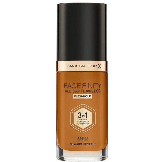 Max Factor Facefinity All Day Flawless 3 IN 1 Foundation 98 Warm Hazelnut