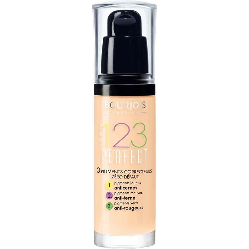 Bourjois 123 Perfect Foundation 51 Light Vanilla X 3