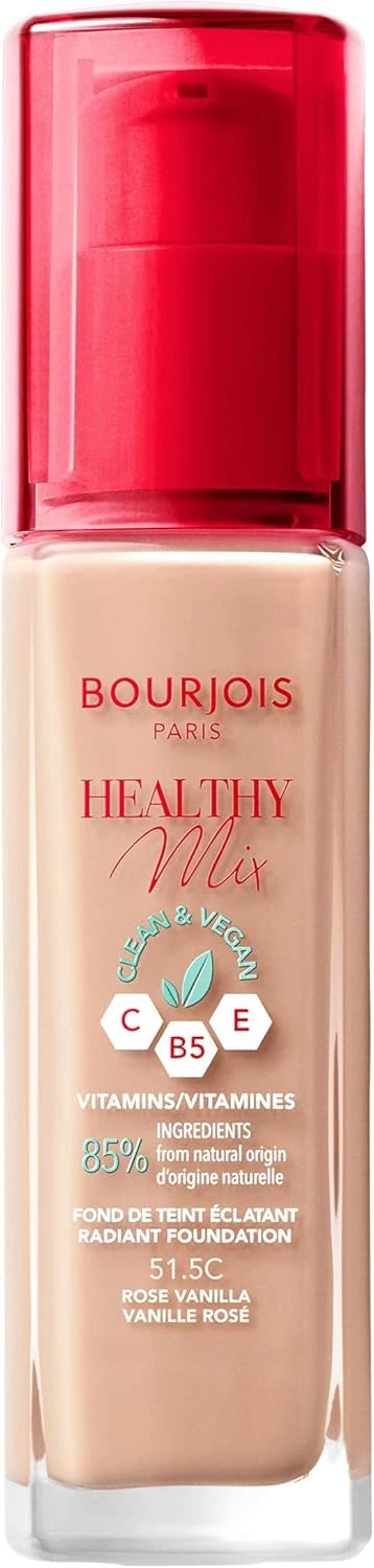 Bourjois Healthy Mix Clean & Vegan Foundation 51.5C Rose Vanilla X 3
