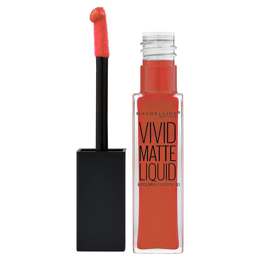 Maybelline Vivid Matte Liquid 25 Orange Shot X 3