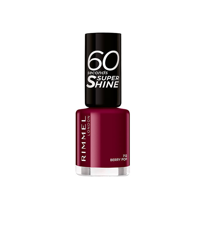 Rimmel London 60 Seconds Super Shine Nail Polish 712 Berry Pop