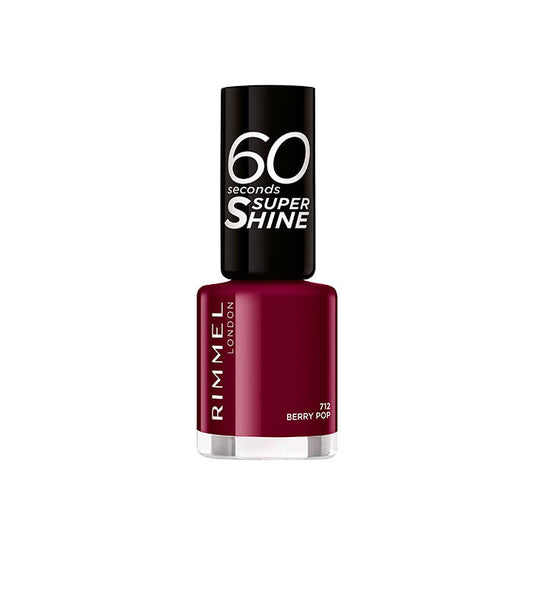 Rimmel London 60 Seconds Super Shine Nail Polish 712 Berry Pop