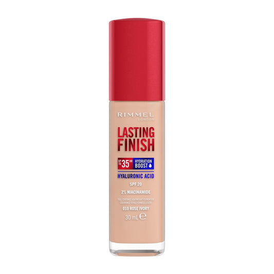 Rimmel Lasting Finish 35Hr Foundation 010 Rose Ivory X 3