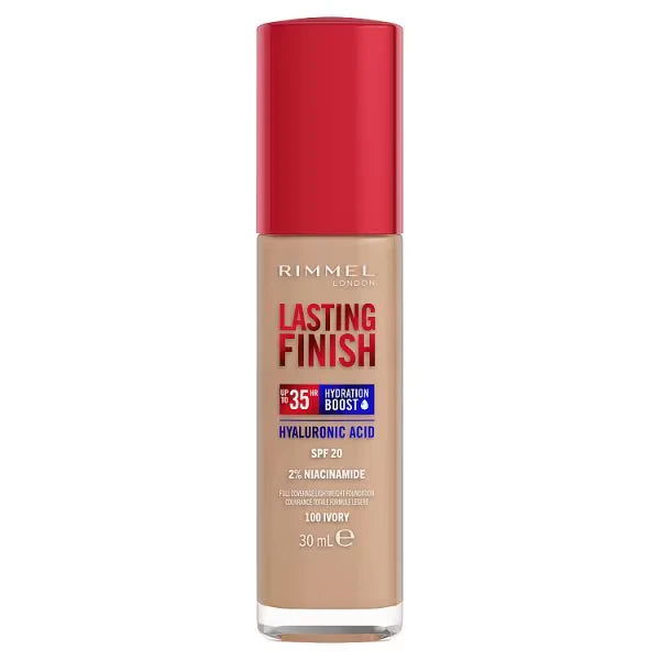 Rimmel Lasting Finish 35Hr Foundation 100 Ivory X 3