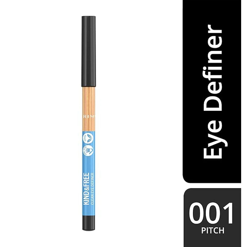 Rimmel Kind & Free Clean Eye Definer 001 Pitch X 6