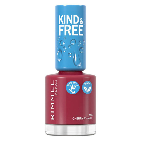 Rimmel London Kind & Free Nail Polish 166 Cherry Chance