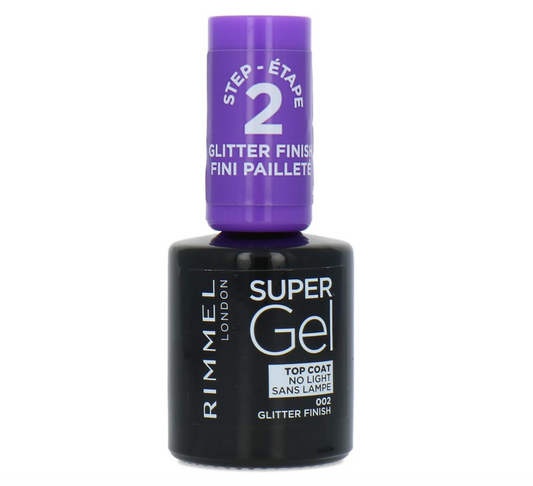 Rimmel London Super Gel Step 2 Top Coat 002 Glitter Finish
